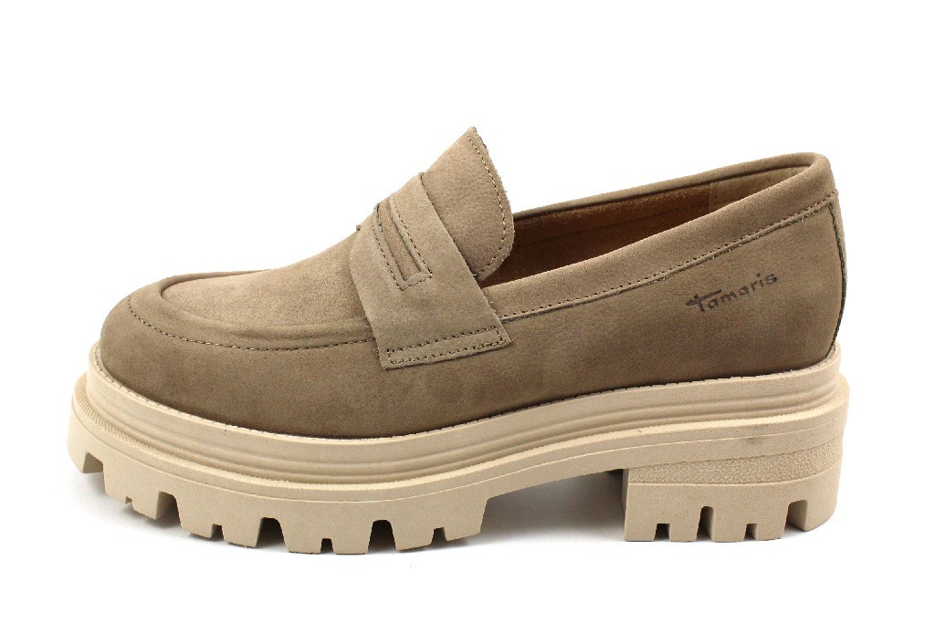 TAMARIS Sportliche Slipper beige