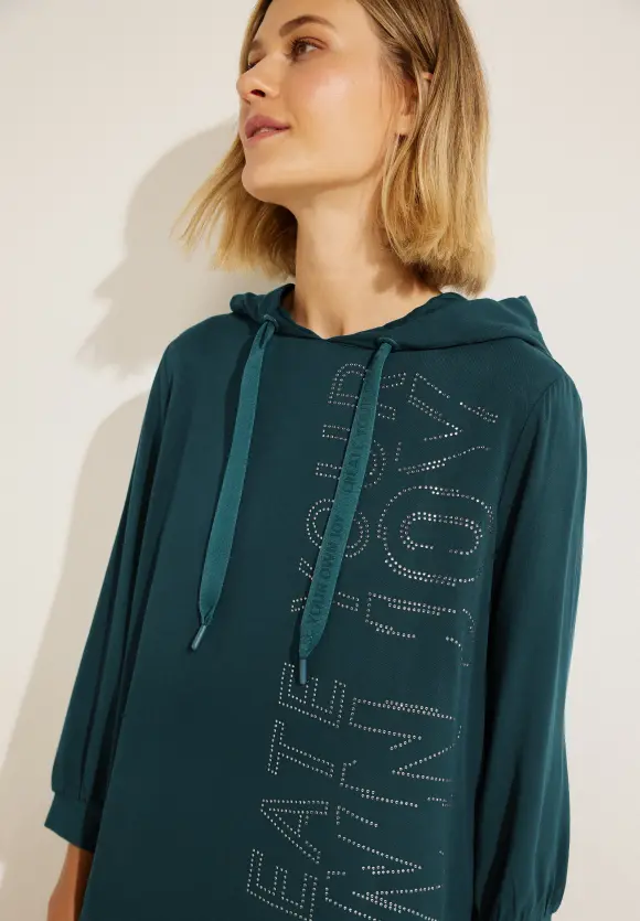CECIL Hoodie Bluse mit Kapuze