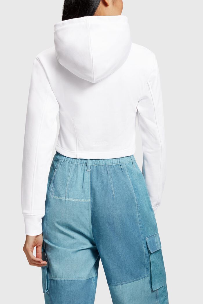 Denim Not Denim Hoodie mit Indigo-Print