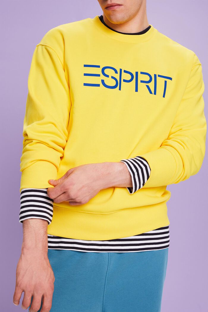 Unisex Logo-Sweatshirt aus Baumwollfleece