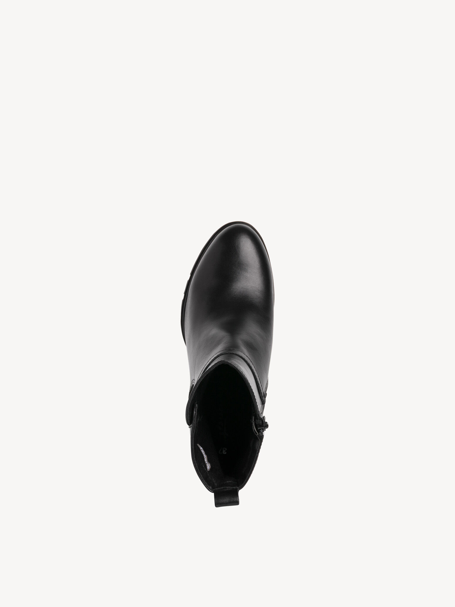 Bottine en cuir - noir