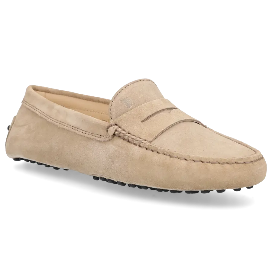 Tod's - Mokassins GOMMINI Veloursleder - beige