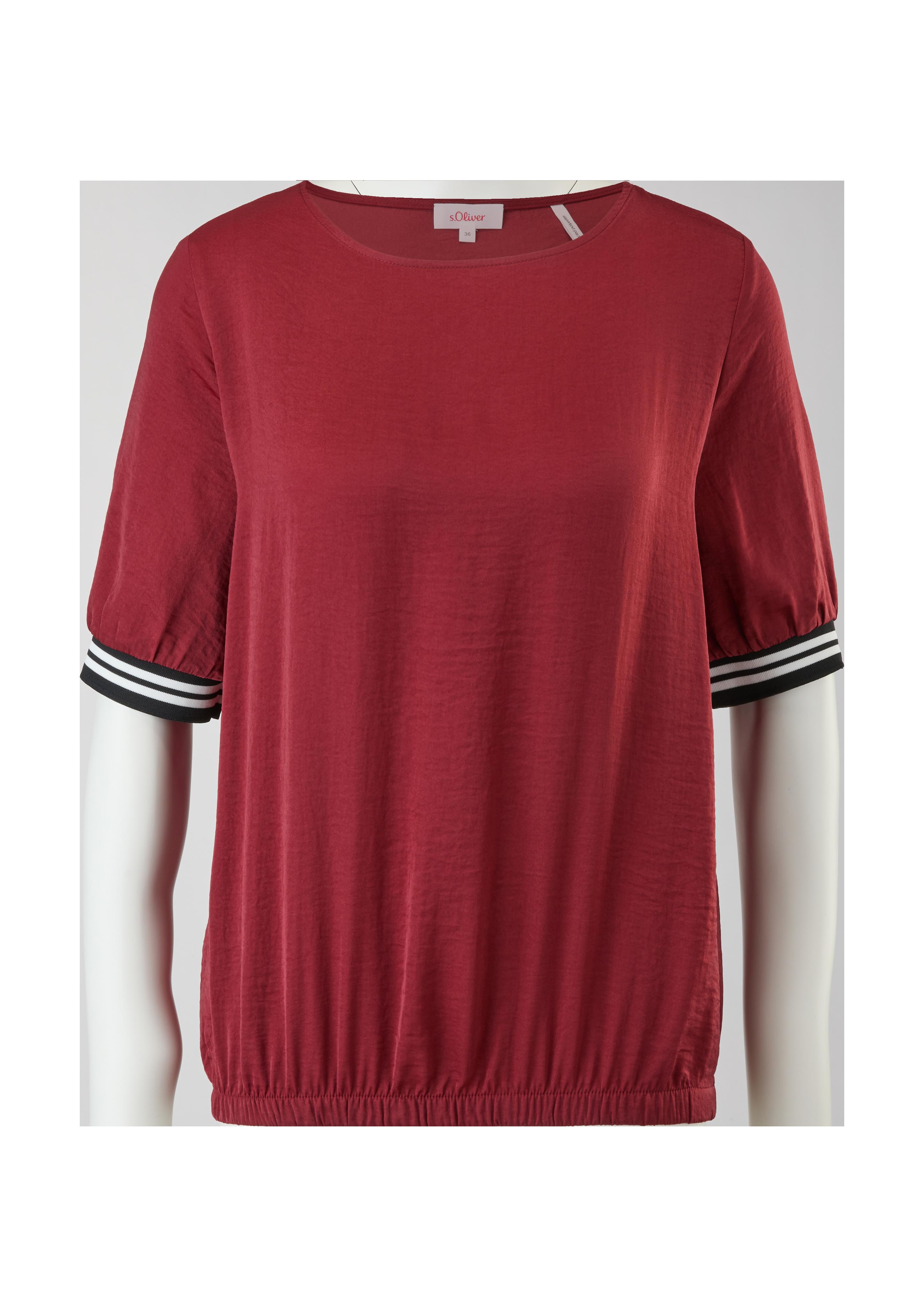 Blusenshirt mit Rippbündchen  2120632-3877