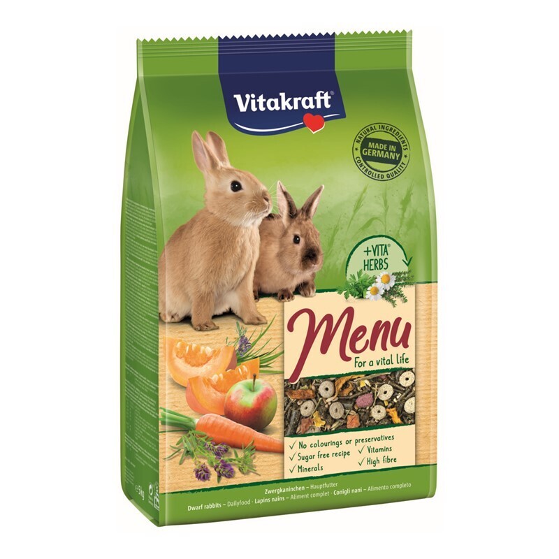 Vitakraft Hauptfutter Vitakraft Premium Menü Vital Zwergkaninchen 5 kg