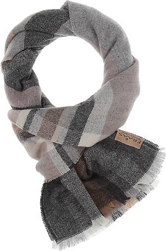 FRAAS Schal mit unregelmäßigem Karo aus reinem Kaschmir - Made in Germany