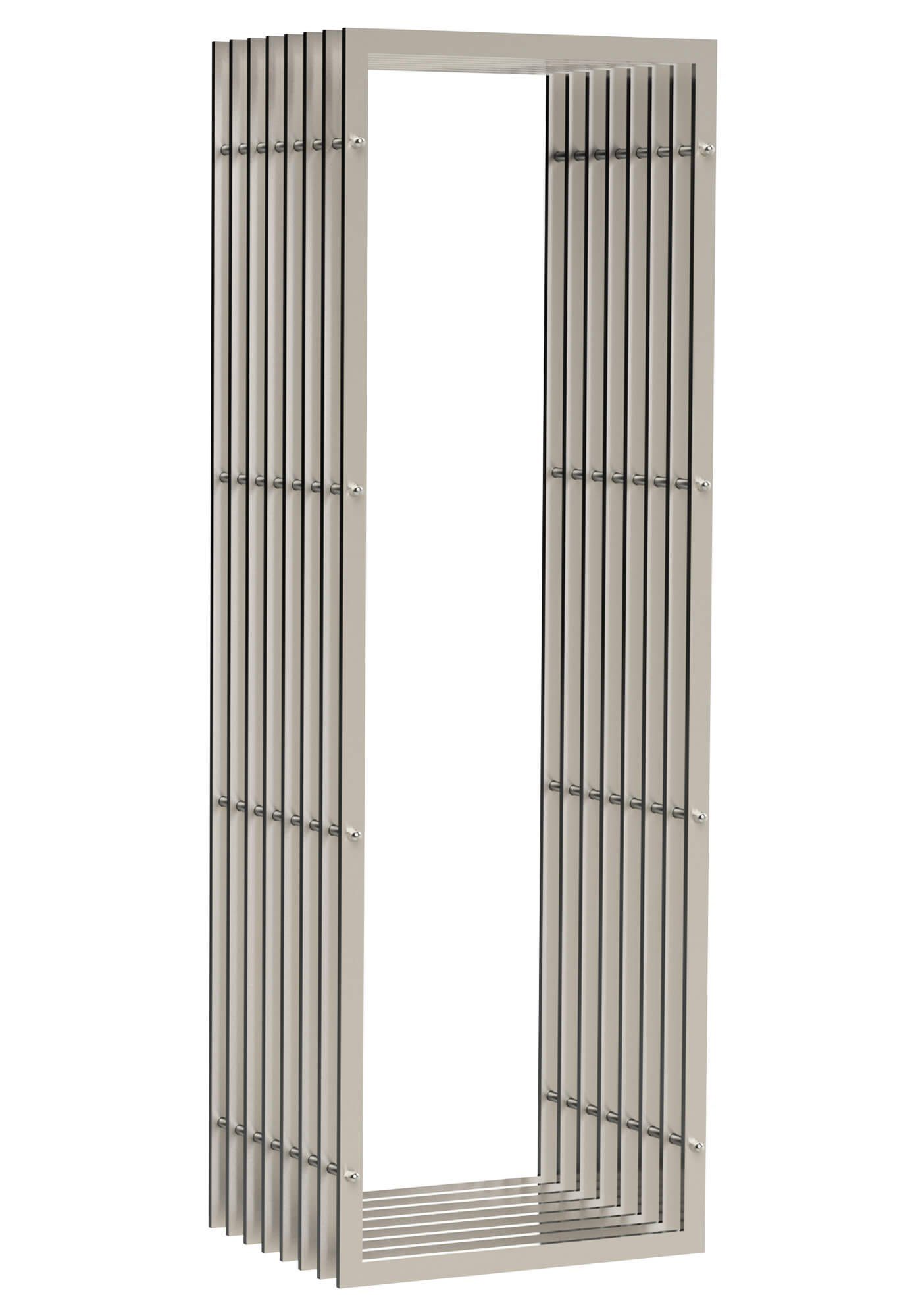 DanDiBo Kaminholzregal Kaminholzregal Innen Metall Edelstahl Kaminholzständer 150 cm