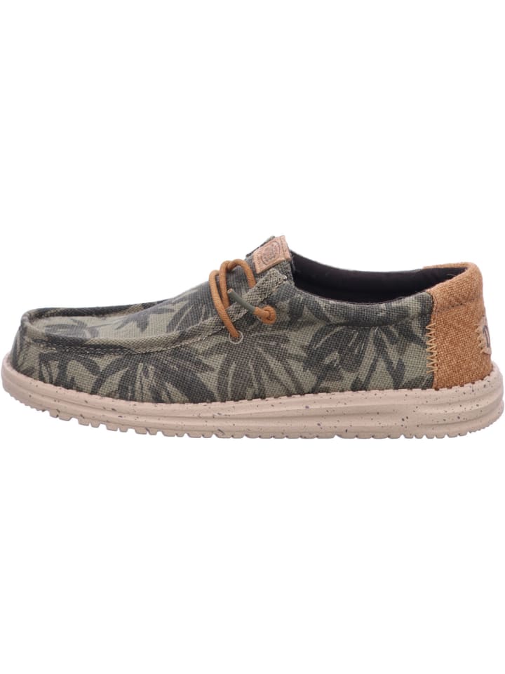 Hey Dude Herren Halbschuhe Wally in Grün günstig kaufen