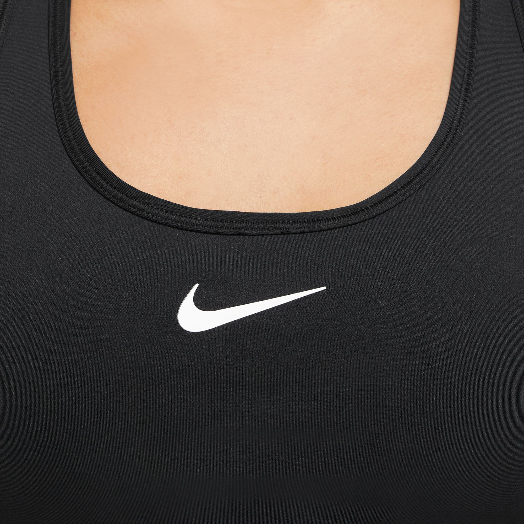 Swoosh Medium Sport-BH Damen - Schwarz