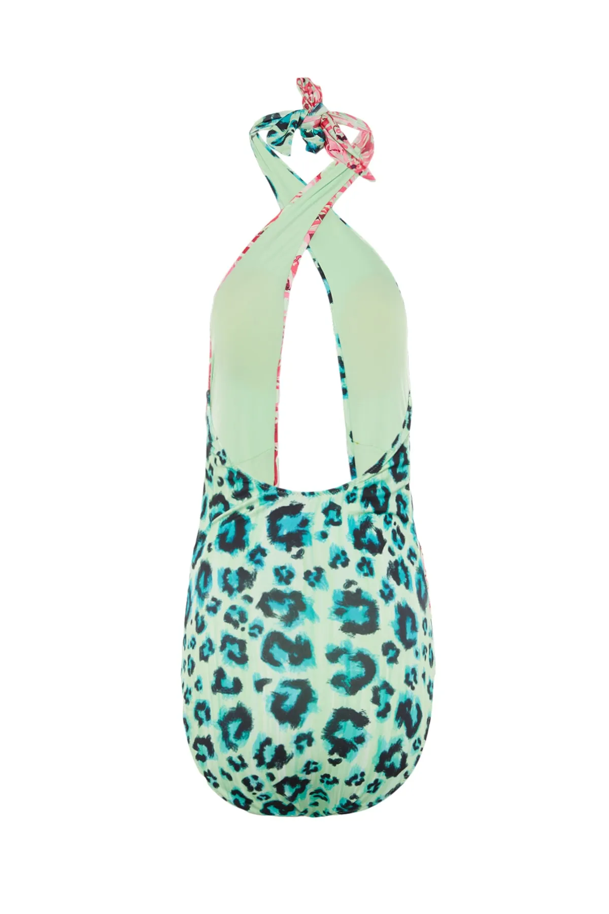 Trendyol Collection  Badeanzug - Rosa - Animal Print