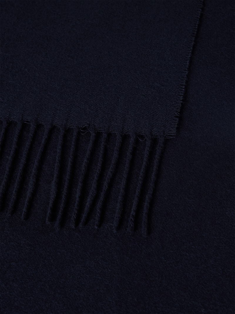 Schal in Strick-Optik in marineblau