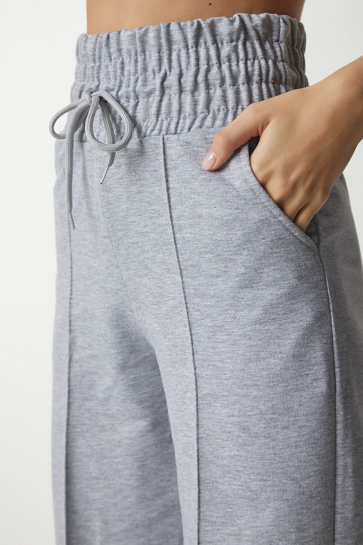 Happiness İstanbul  Jogginghose - Grau - Wide Leg