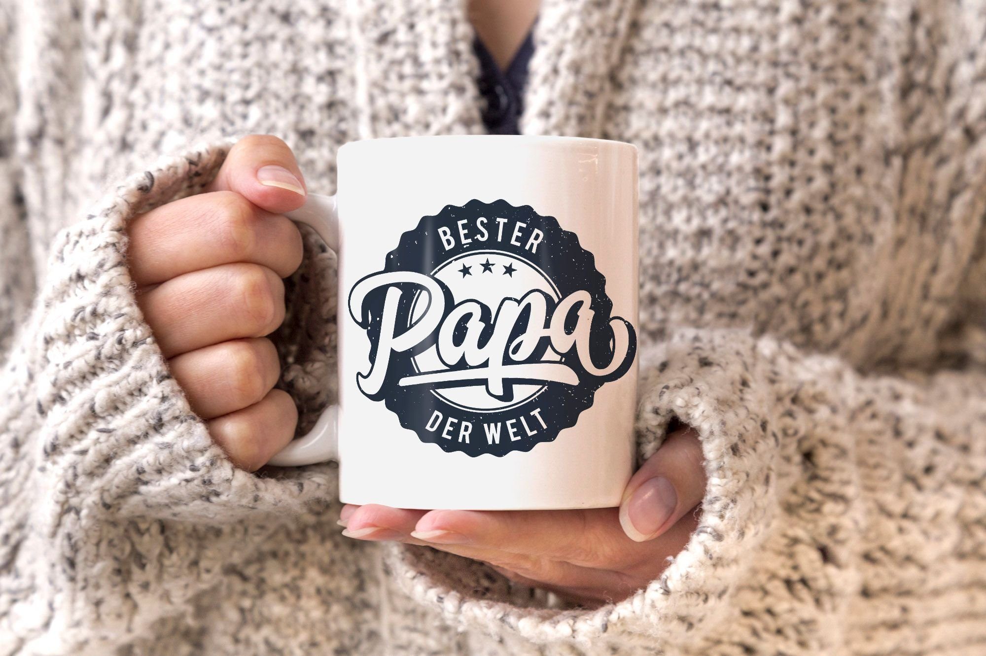 MoonWorks Tasse Kaffeetasse Bester Papa der Welt Geschenk Geschenktasse MoonWorks®, Keramik
