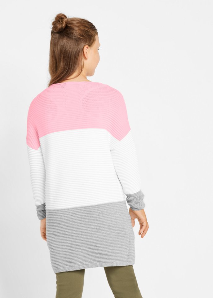 Mädchen Long-Pullover
