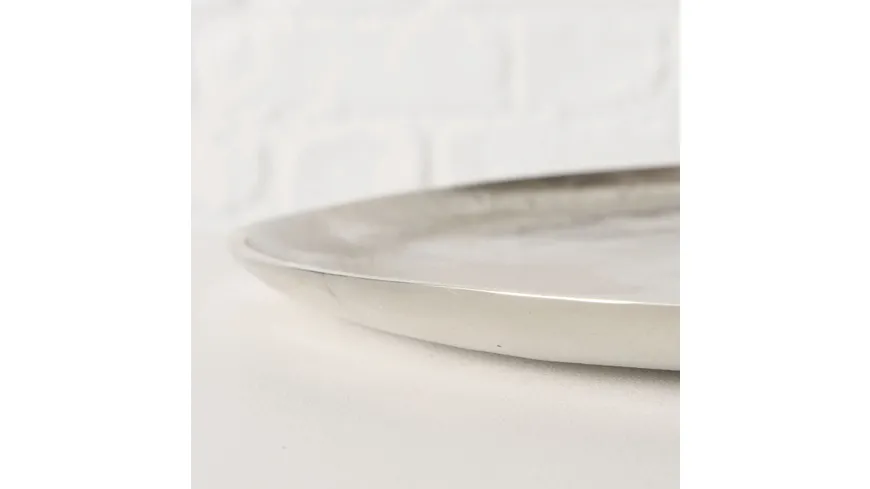 Boltze Tablett Phönix Ø 42cm Silber