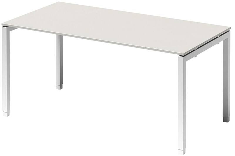 Bisley Schreibtisch Cito Grau, Weiß, Verkehrsweiß 1.600 x 800 x 850 mm
