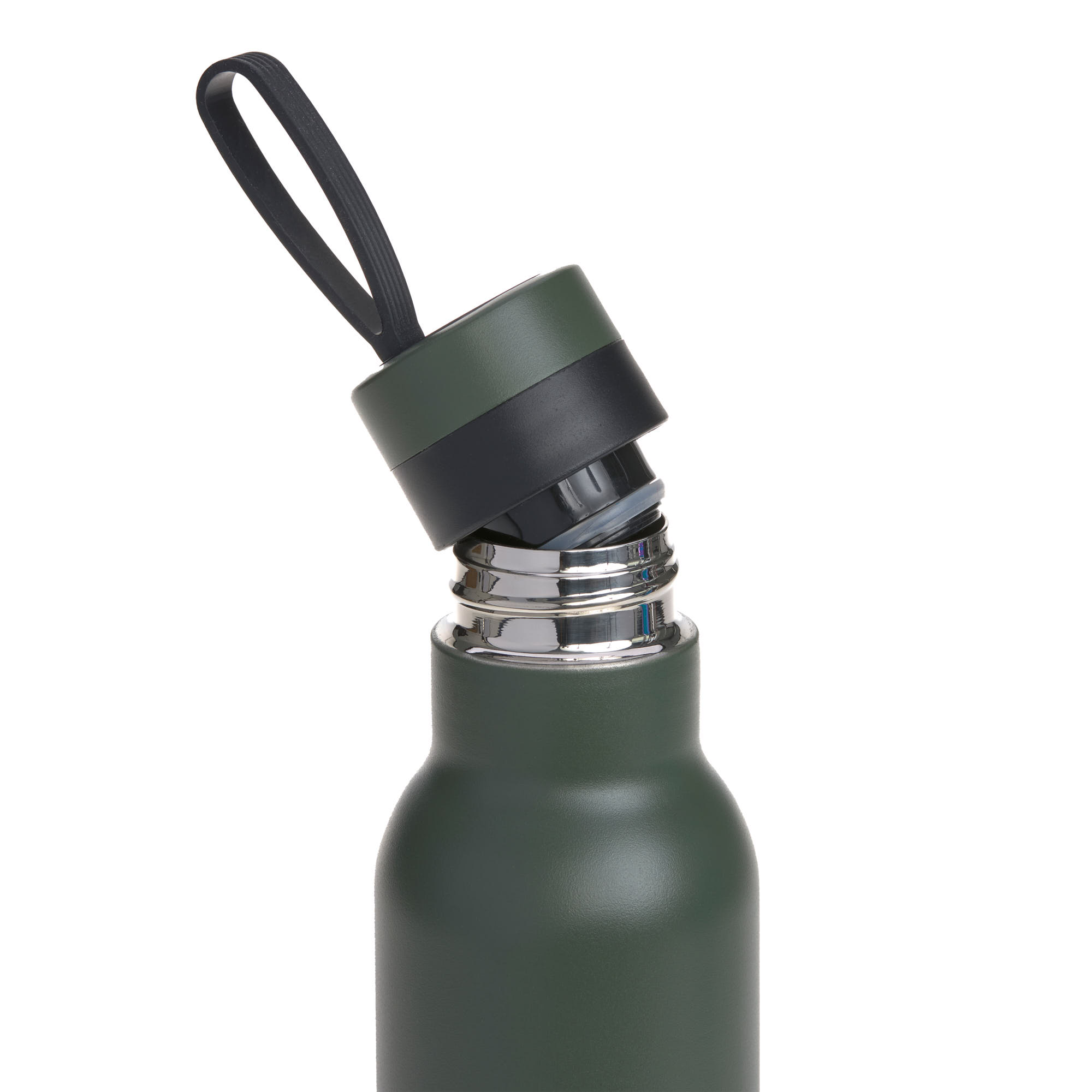 Edelstahl Kinder Trinkflasche Doppelwandig - BOLD, Dunkelgrün