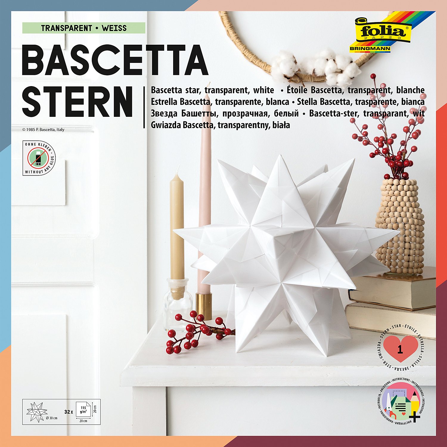 folia Transparentpapier-Faltblätter 