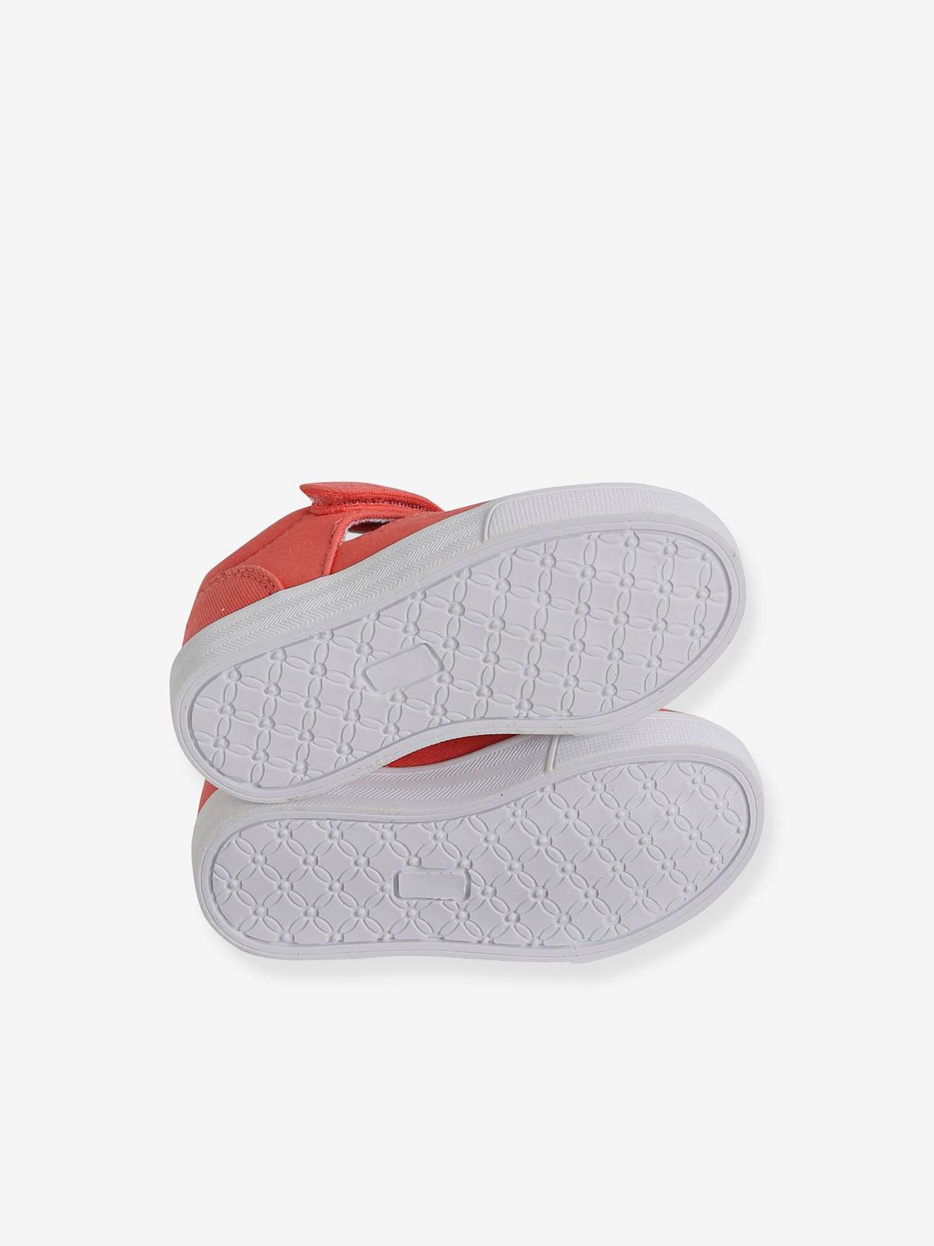 Vertbaudet Mädchen Baby Stoff-Sandalen - koralle