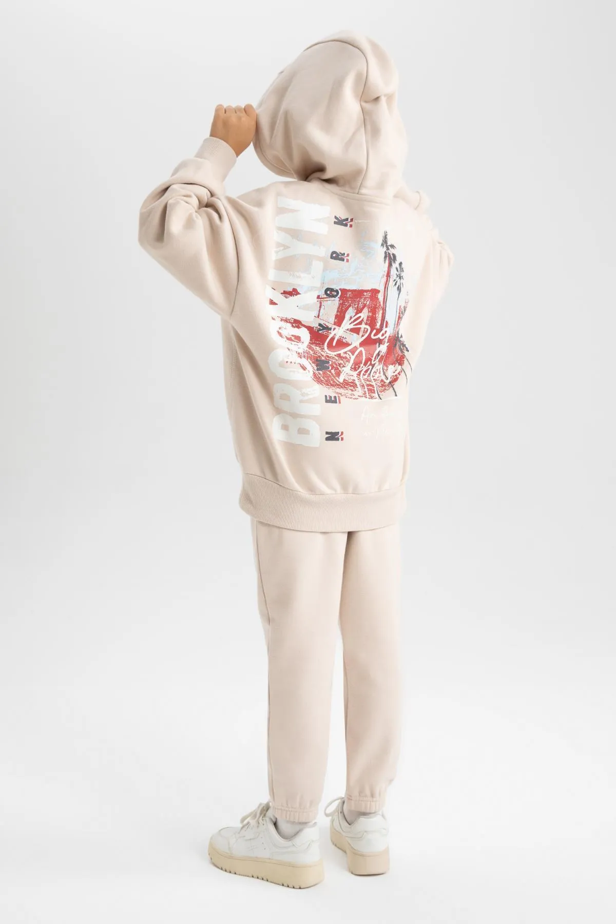 DeFacto  Zweiteiliges Set aus weichem Fuzzy-Sweatshirt und Trainingshose für Mädchen