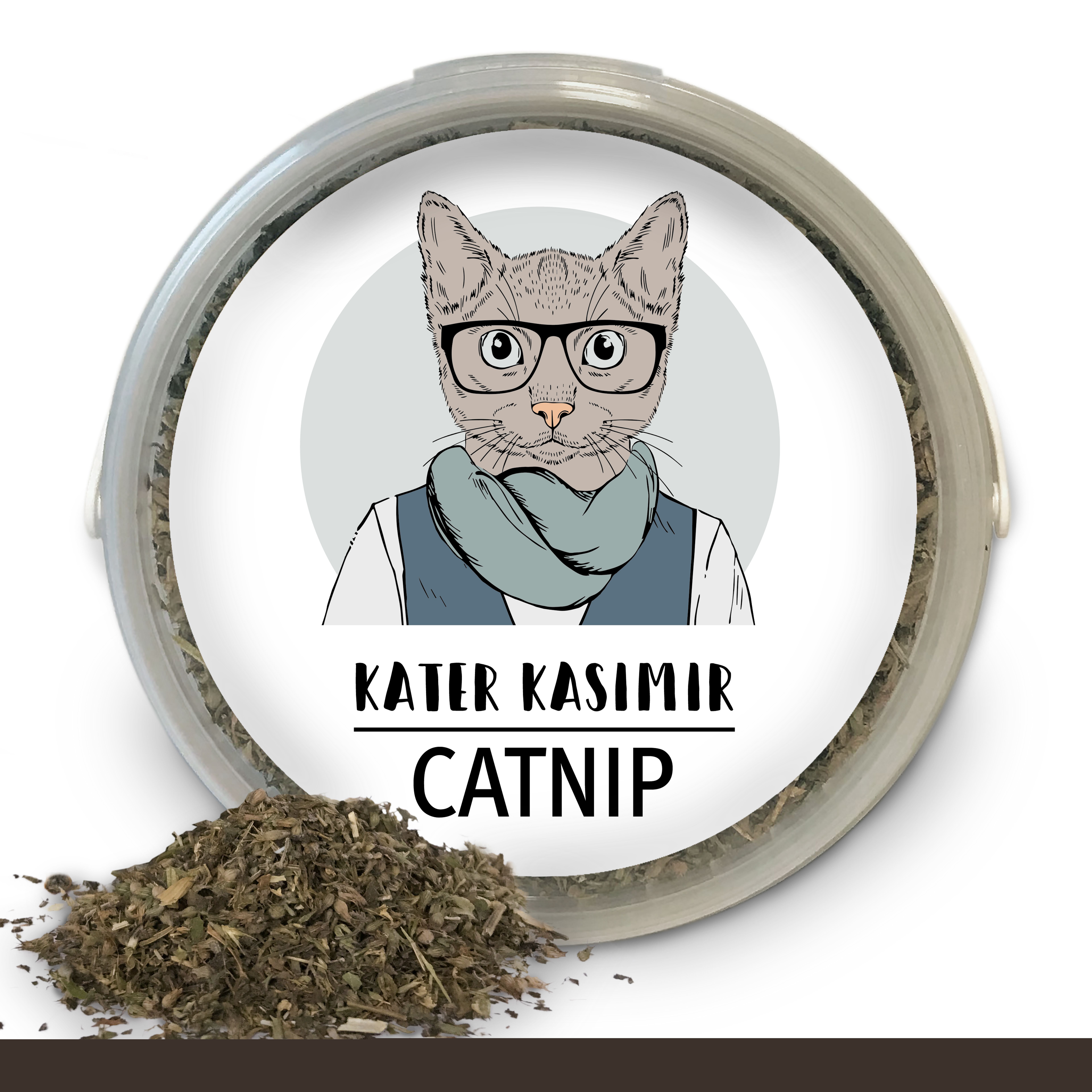 Kater Kasimir Baldrian & Catnipspielzeug Kater Kasimir Premium Katzenminze, 60g Vorratspack (getrocknet, geschnitten und gesiebt)