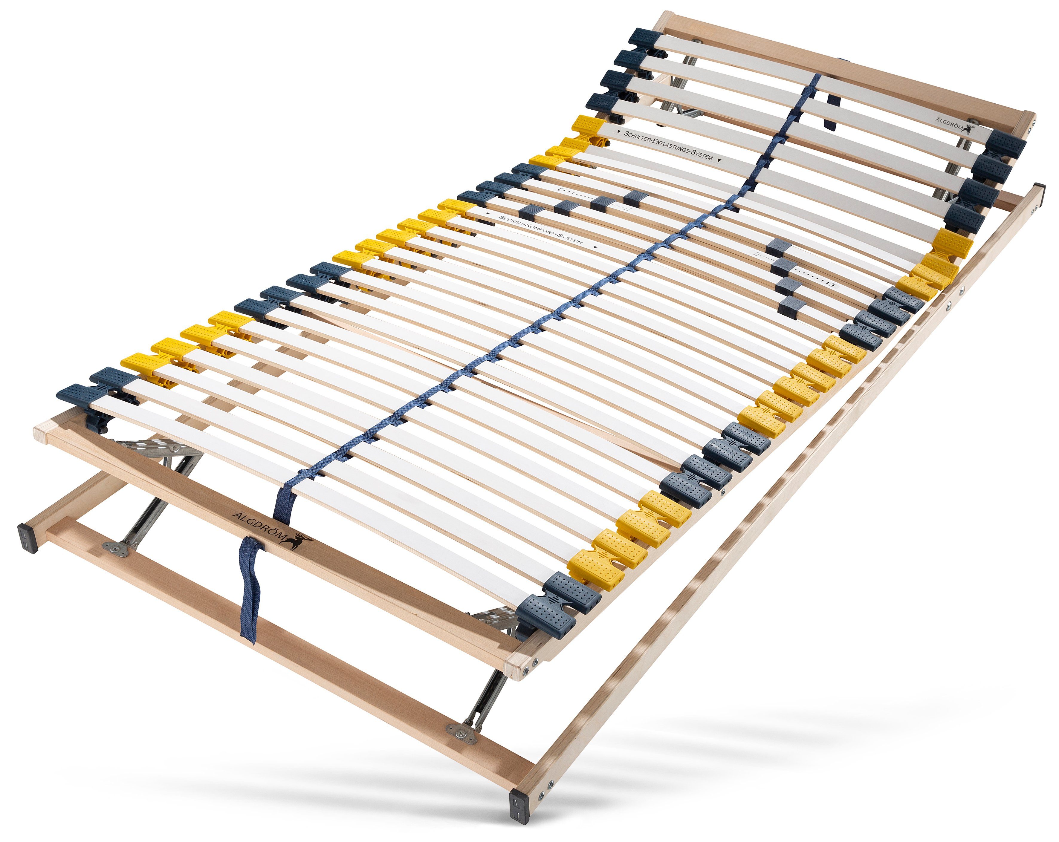 Lattenrost Storsjön, Älgdröm, Kopfteil manuell verstellbar, Fußteil manuell verstellbar, Lattenrost in 90x200 cm und weiteren Größen, komfortabler Lattenrost