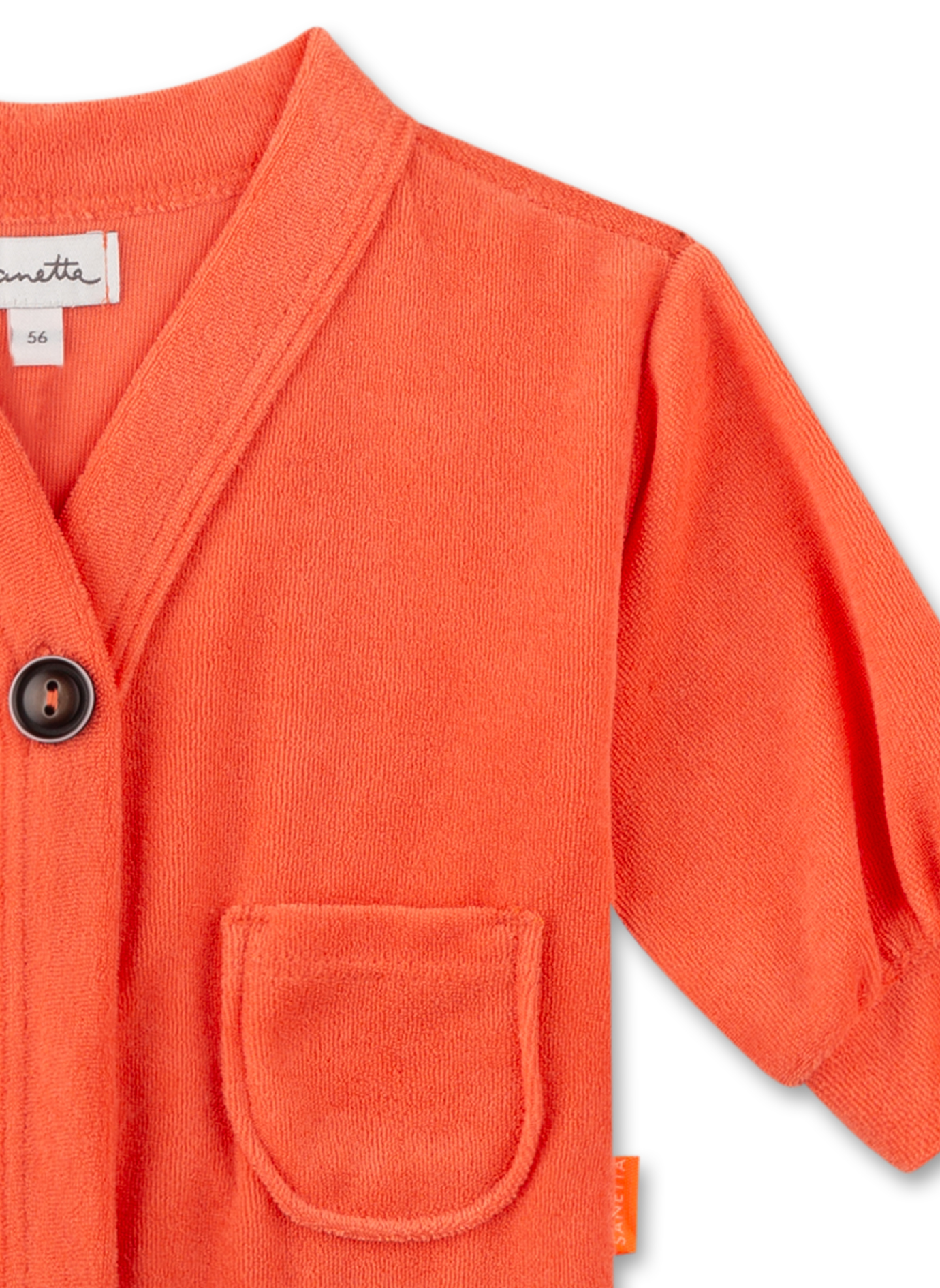 Mädchen-Jacke Rot aus Frottee