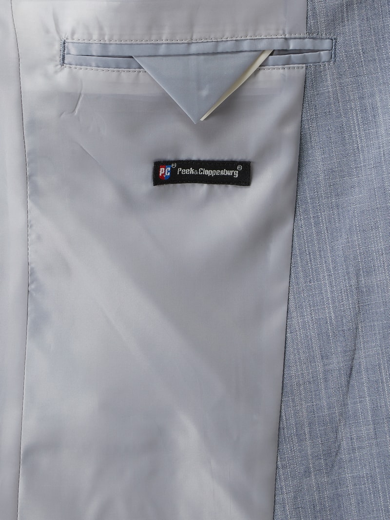 Super Slim Fit 2-Knopf-Sakko mit Stretch-Anteil in blau