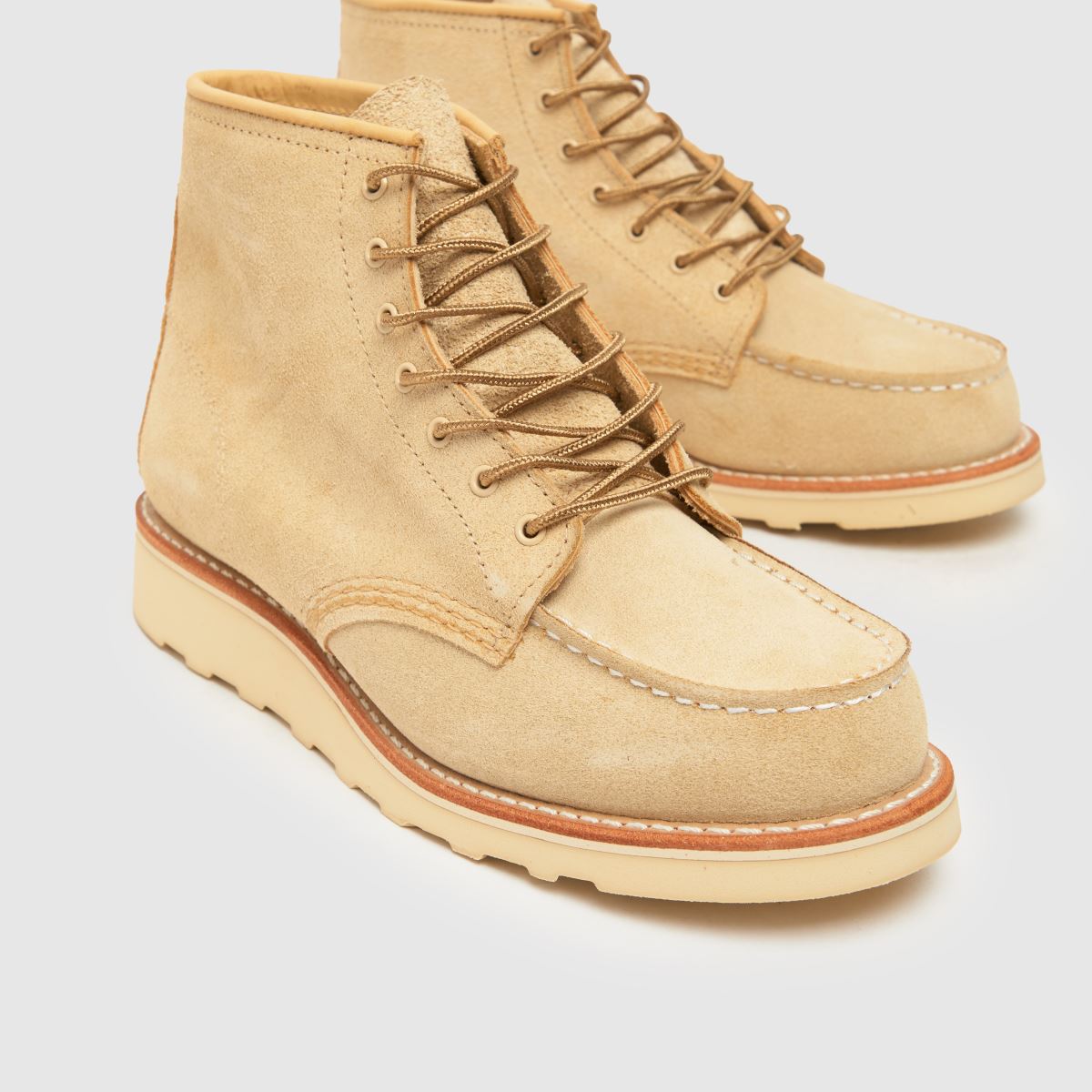 Red Wing – Stenfärgade klassiska stövlar med mockatå och 6 tums höjd