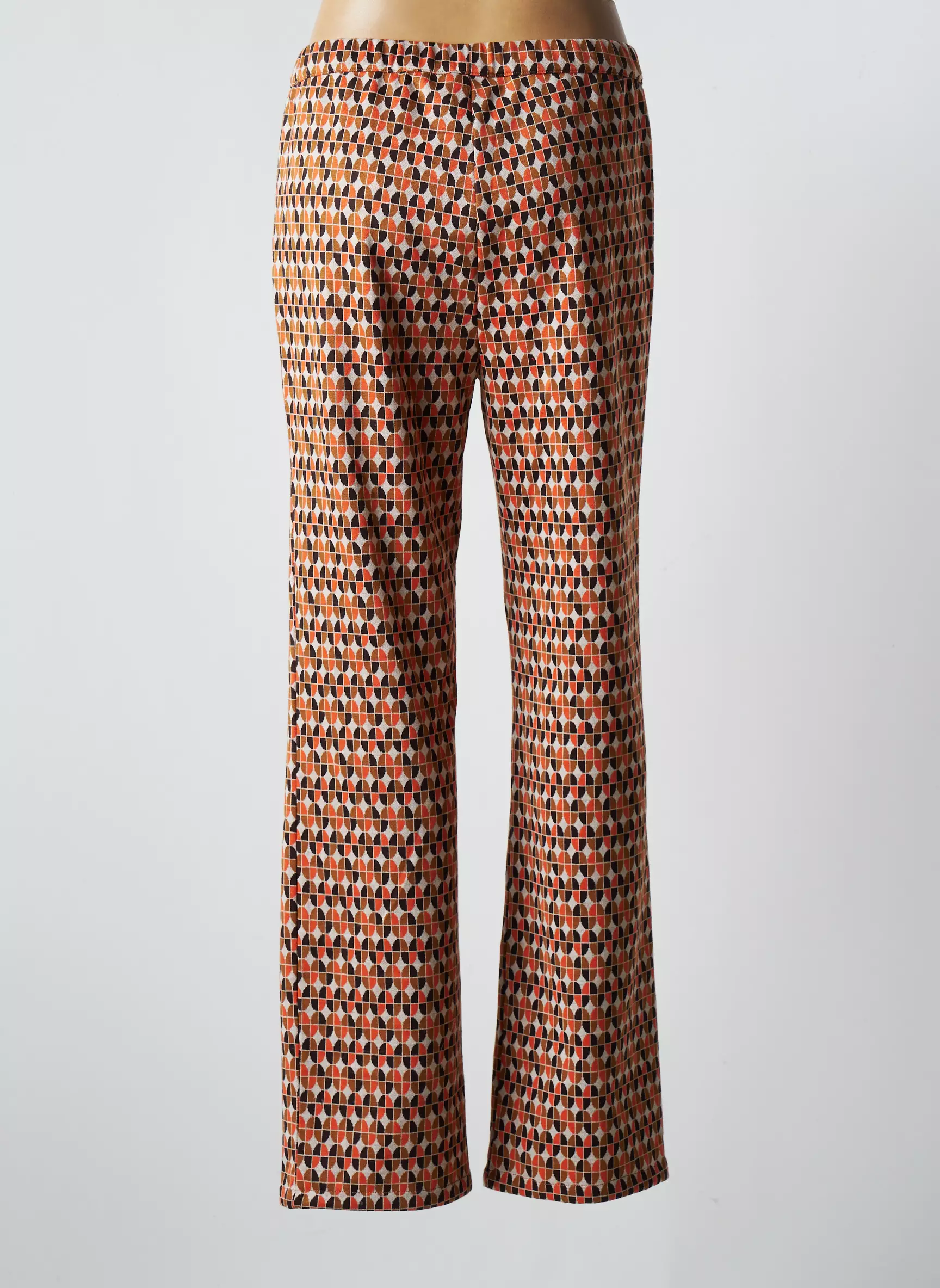 Compania Fantastica Pantalons Droits Femme couleur orange