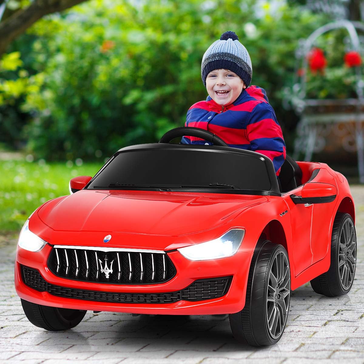Costway 12V Maserati Kinderauto mit 2,4G-Fernbedienung