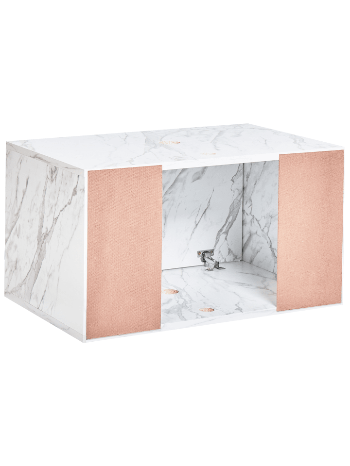 Beliani Waschbeckenunterschrank PETROLINA in Weiß - (W) 60 x (H) 33 x (L) 39 cm günstig kaufen onesize