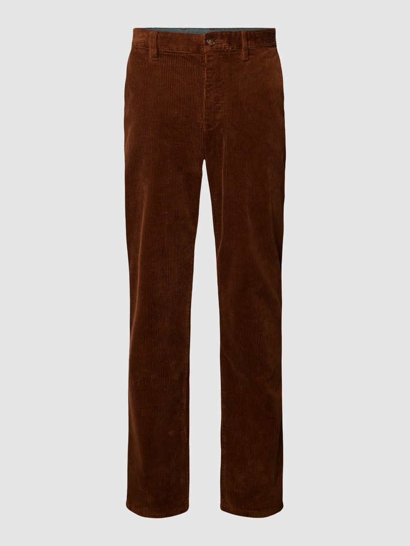 Cordhose mit Stretch-Anteil in cognac