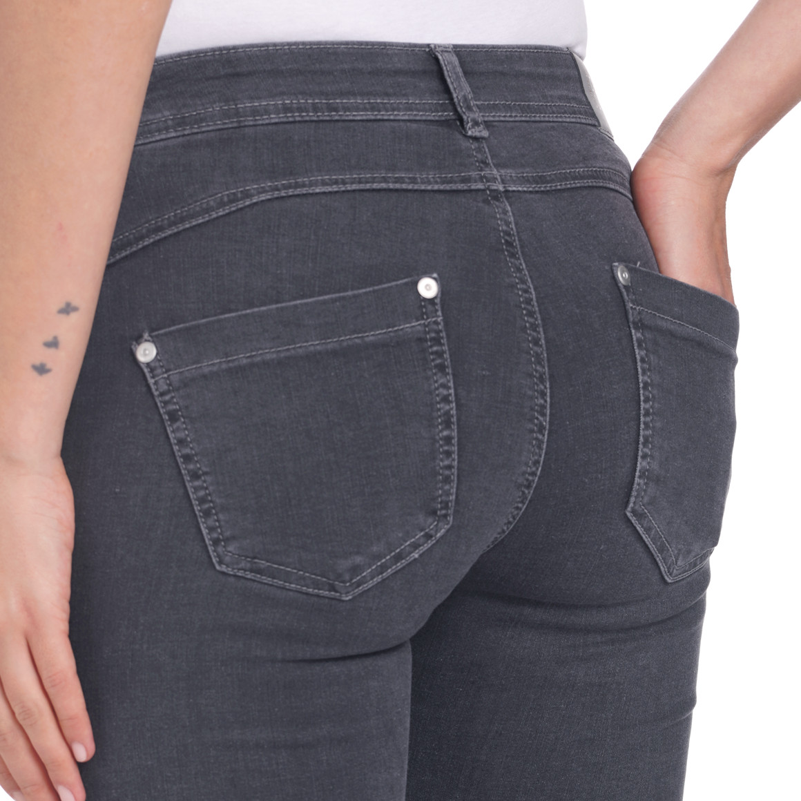 Damen Jeggings mit Used-Waschung