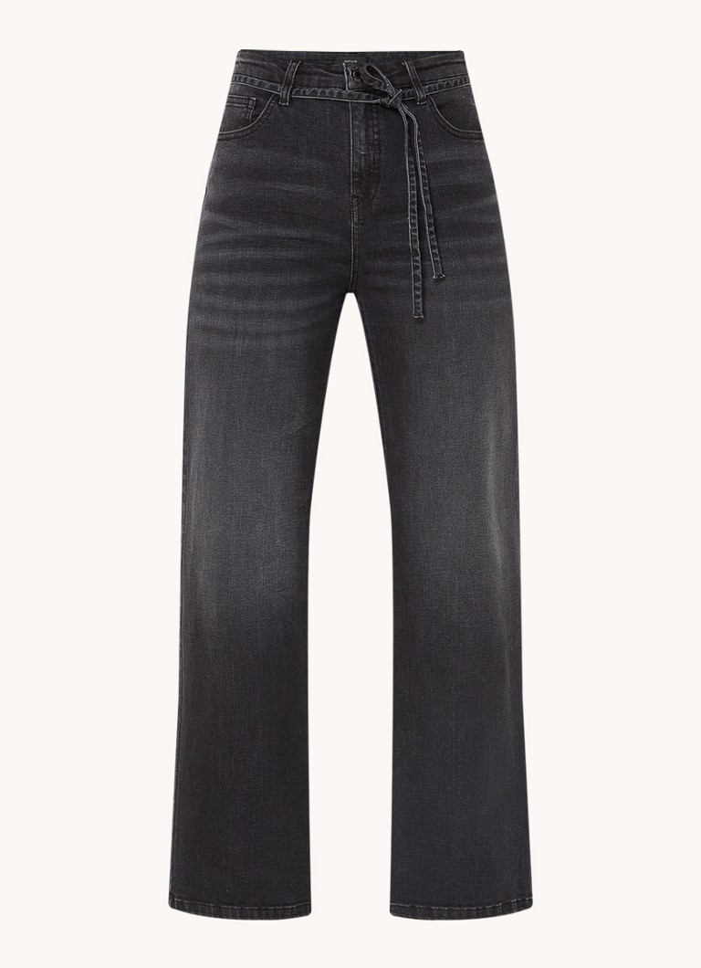OPUS  Marli high waist wide leg jeans met ceintuur