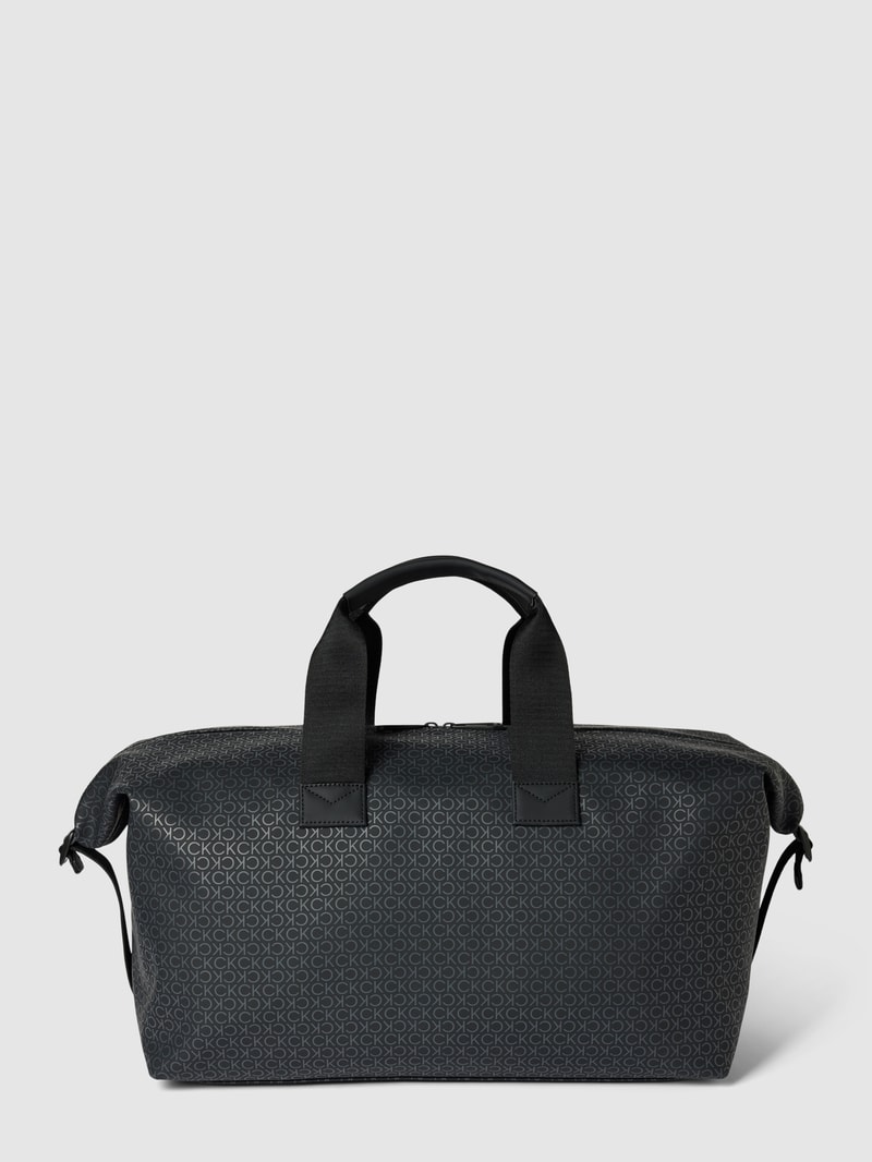 Weekender mit Label-Details Modell 'RUBBERIZED' in schwarz