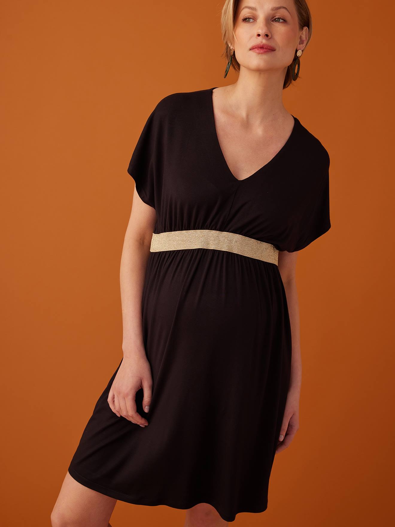 Envie de Fraise Minikleid FELICINEOR für Schwangerschaft & Stillzeit ENVIE DE FRAISE - schwarz