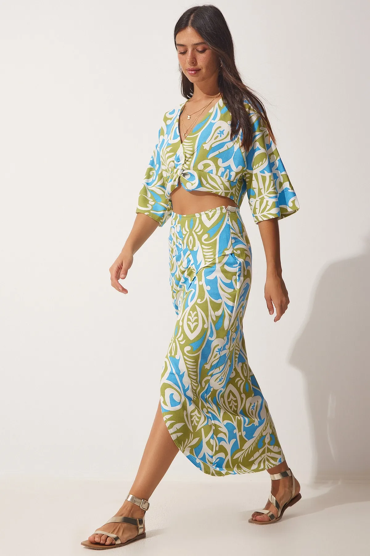 Happiness İstanbul  Zweiteiler - Blau - Regular Fit