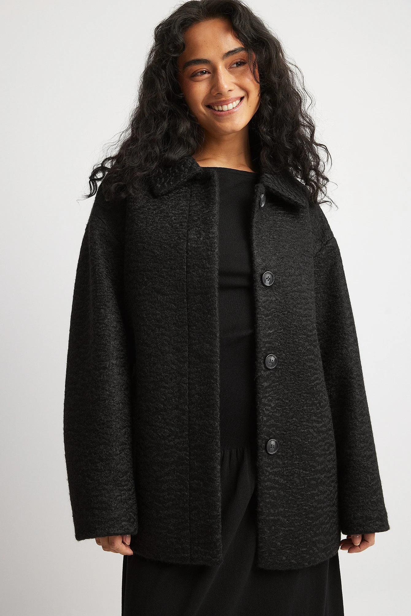 Strukturierte Jacke mit Gürtel