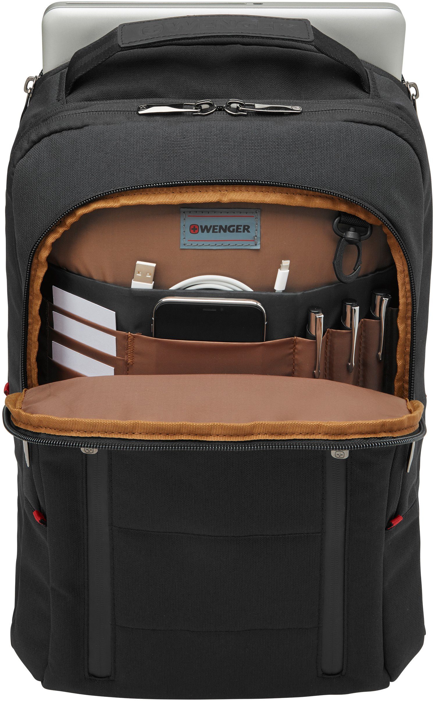 Wenger Laptoprucksack City Traveler, schwarz, für Laptops bis 16 Zoll