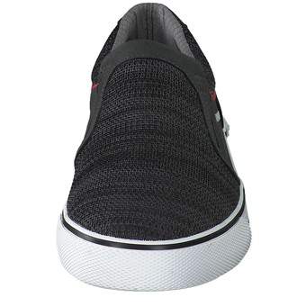 Tom Tailor Leinen Slipper in schwarz