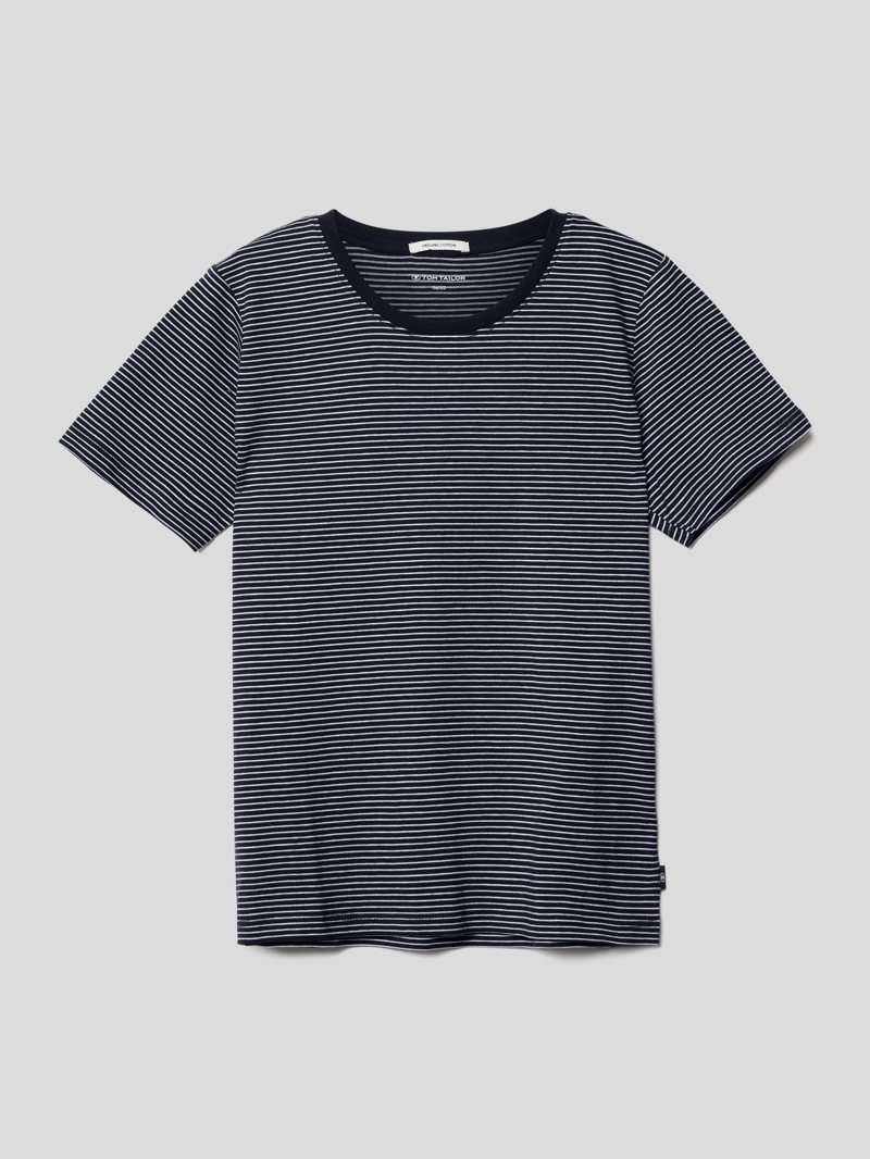 T-Shirt mit Rundhalsausschnitt in weiß