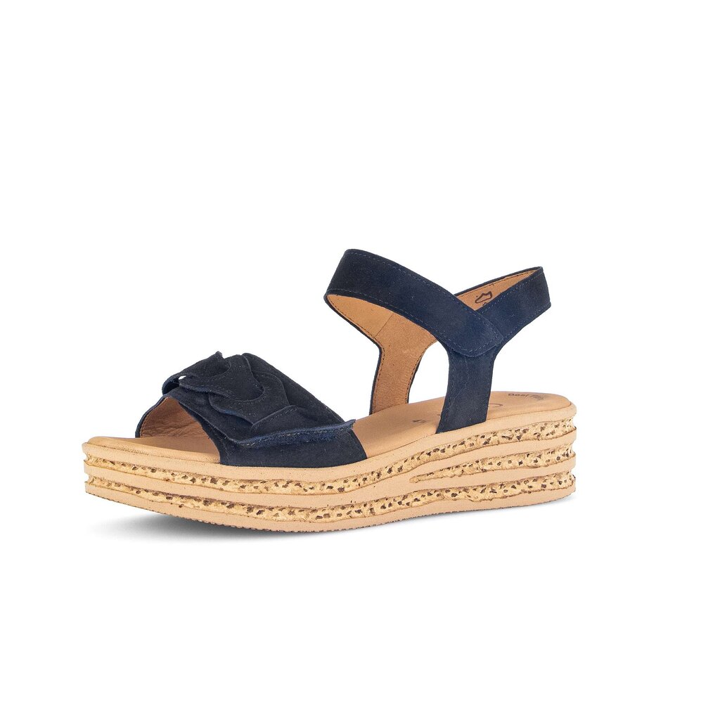 Gabor fashion Plateau Sandale blau