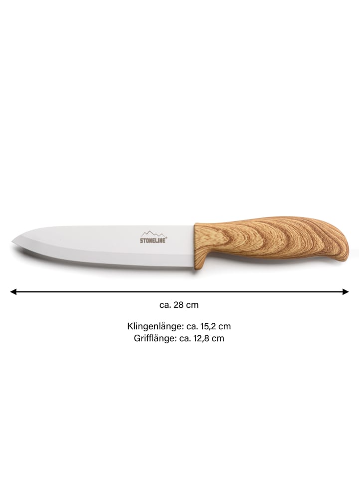 Stoneline Keramik Chefmesser 28 cm in Braun günstig kaufen Ø 28 cm
