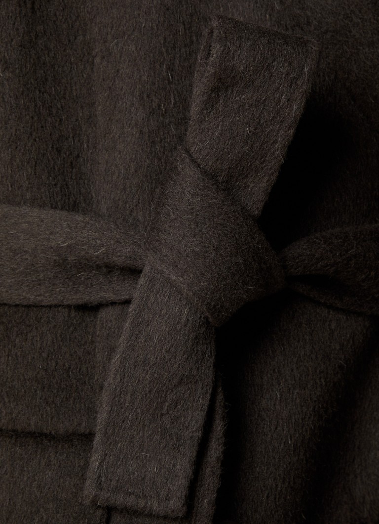 Acne Studios Coat in alpaca wool blend with tie belt