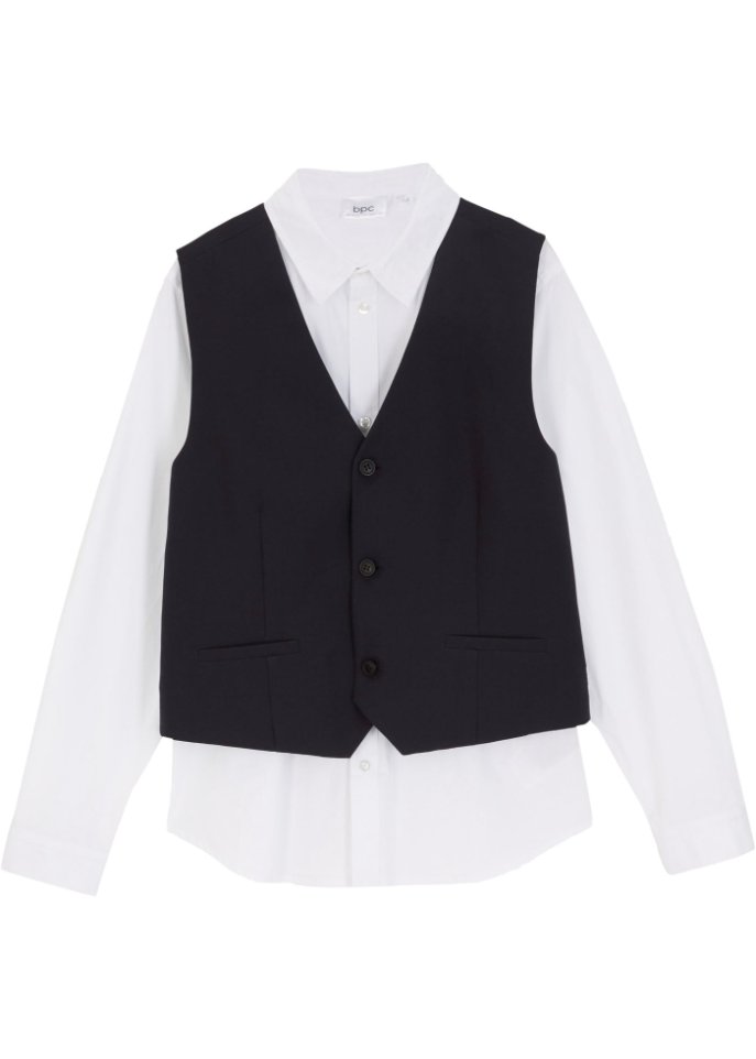 Jungen Weste und Hemd, festlich (2-tlg.Set)