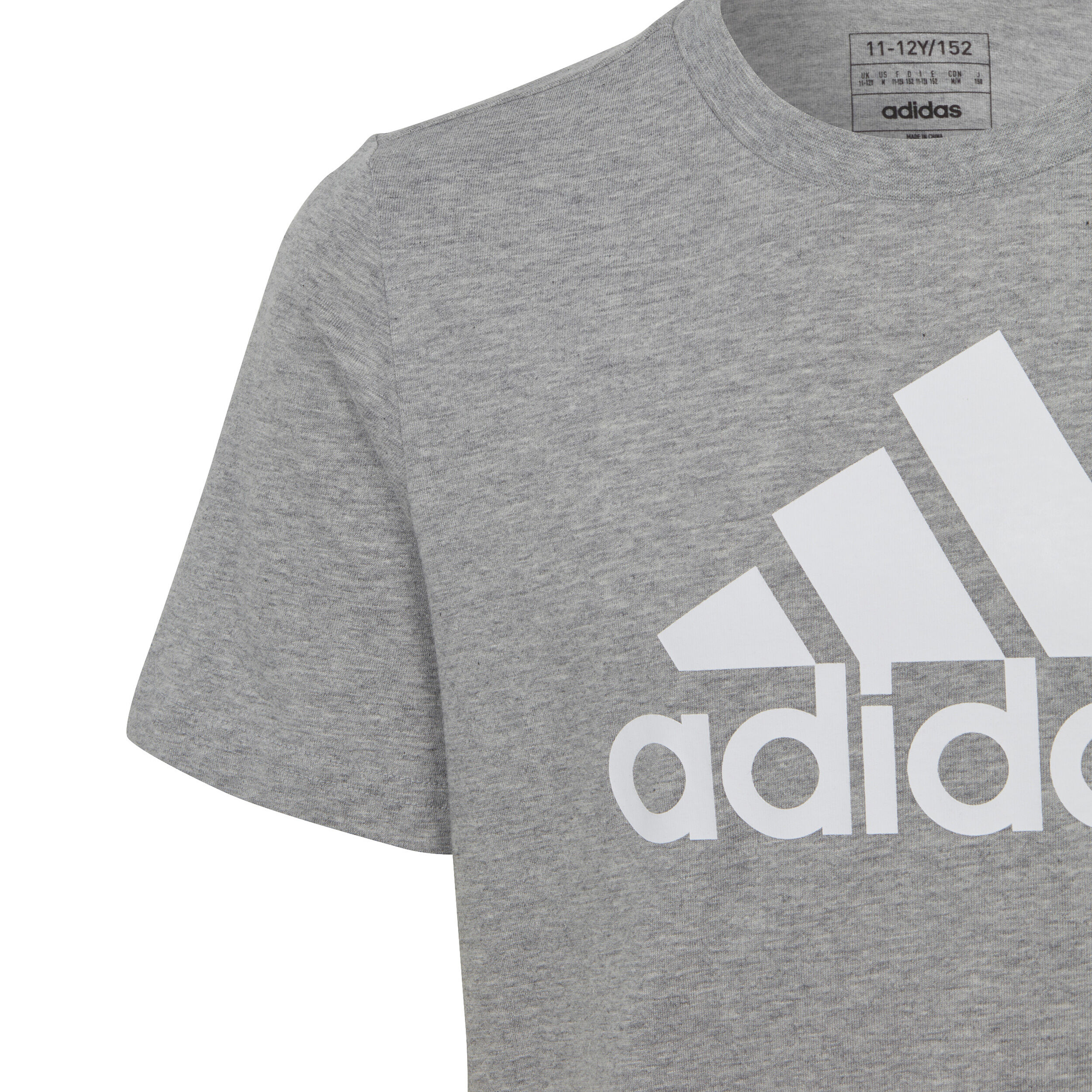 Essentials Big Logo Cotton T-Shirt Jungen - Hellgrau, Weiß
