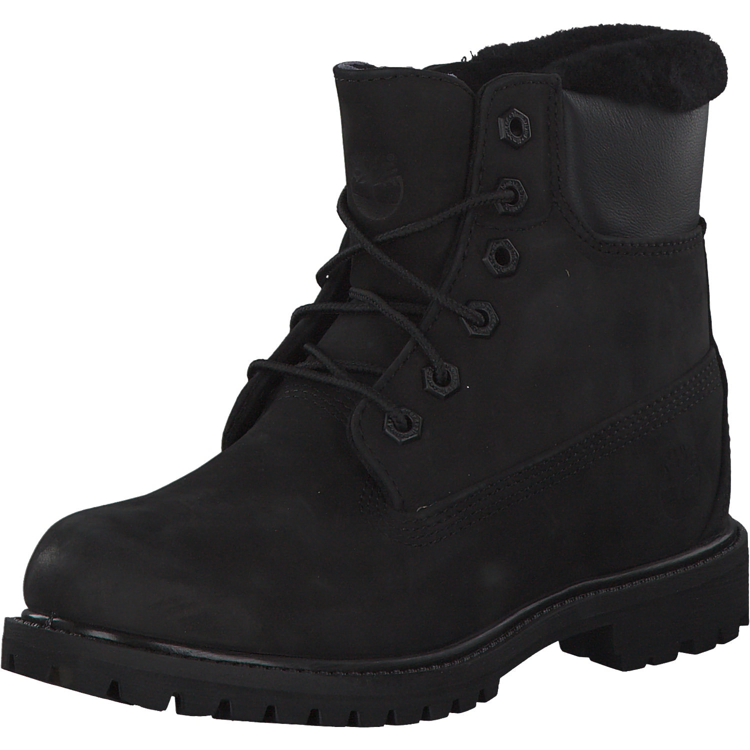 Timberland 6in Shearling Lined W, Winterstiefel, Damen, Schwarz (Black)