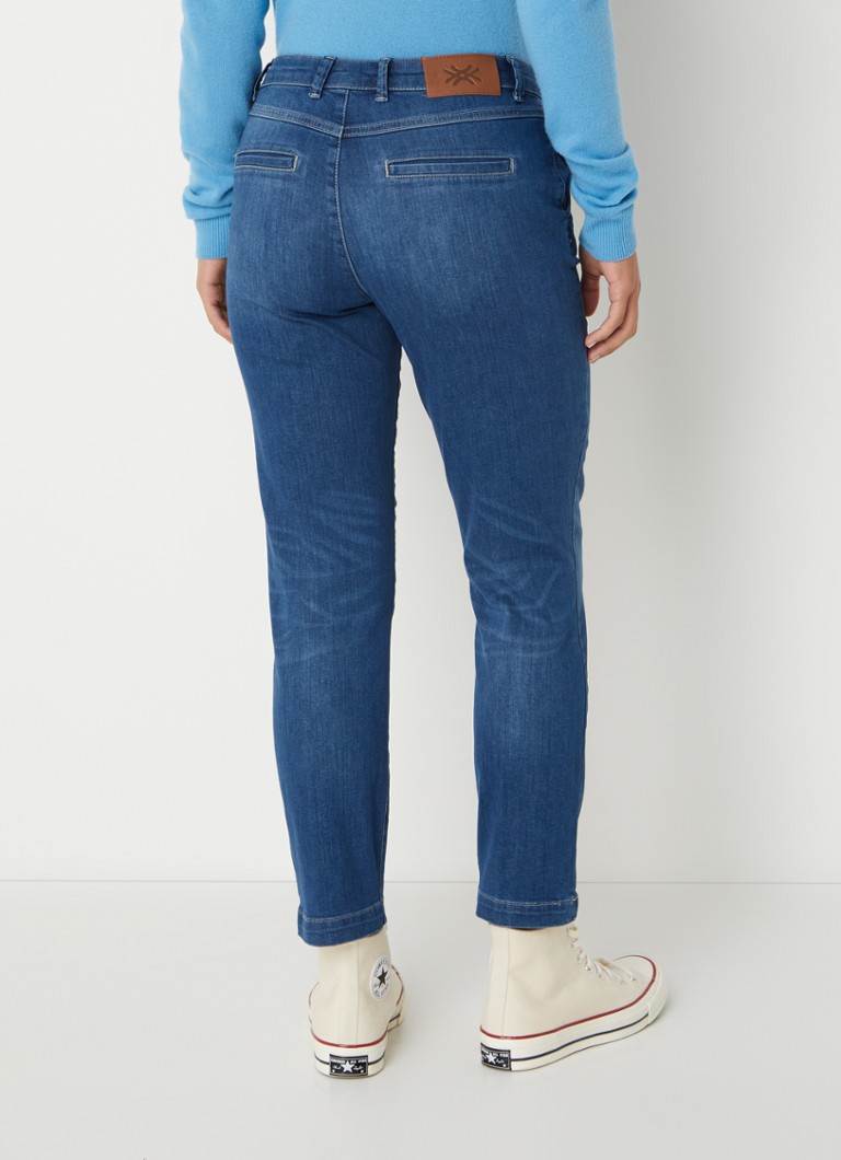 Jeans Benetton a vita media e vestibilità slim con finitura slavata