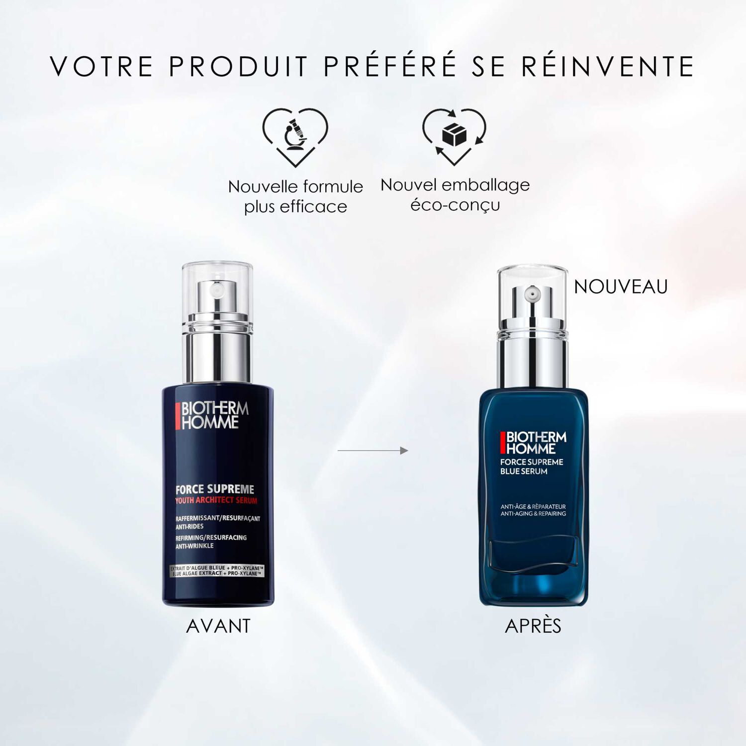 Biotherm Force Supreme Sérum Raffermissant Anti-Age pour Homme 50 ml