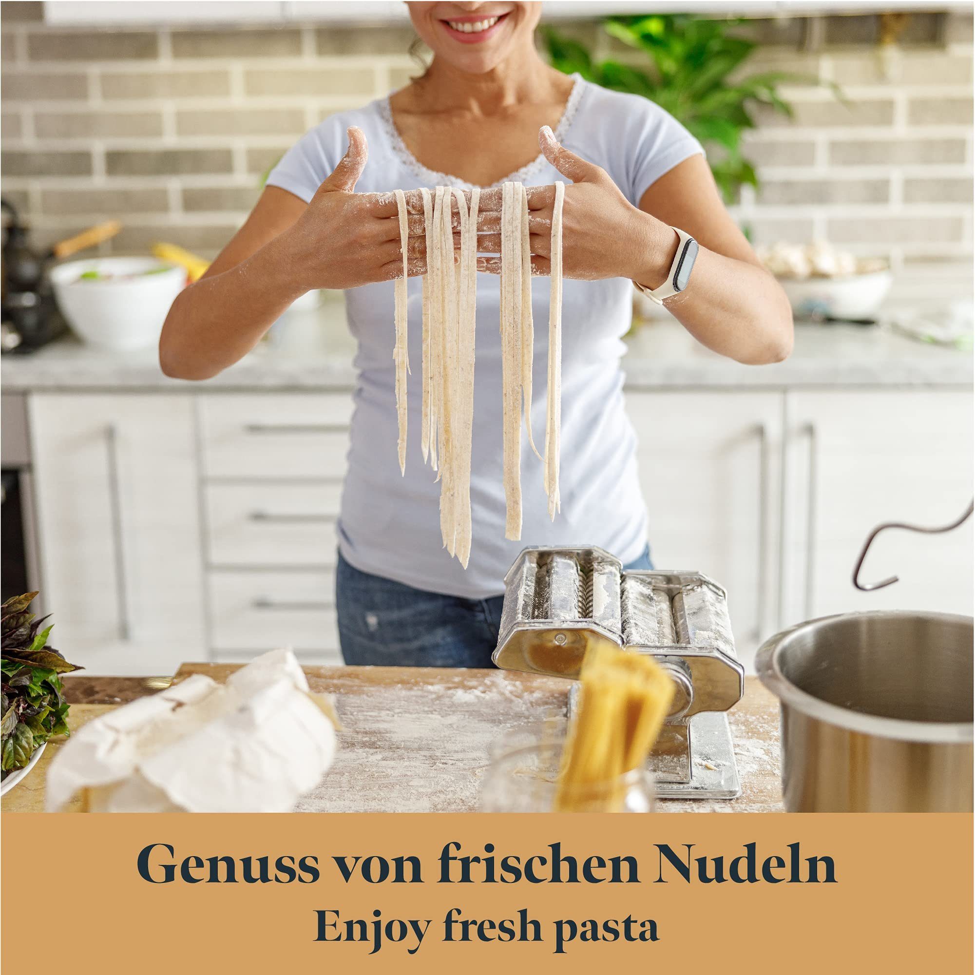 GOURMEO Nudelmaschine Black Pasta Dryer with 14 Rungs - Easy to Clean, Schwarzer Nudeltrockner mit 14 Stufen - Leicht zu reinigen